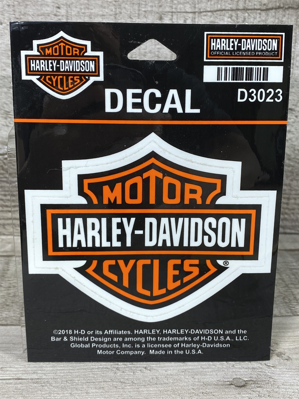 2018 Harley Davidson Motorcycles Bar & Shield Decal – 2 Stickers – New