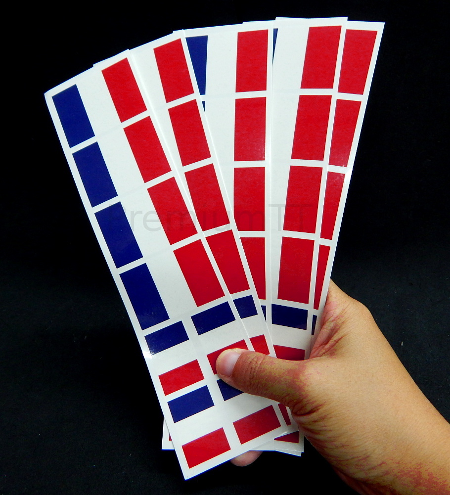 40 French Flag Stickers: French Flag, France Party Favors, Decals – Removable