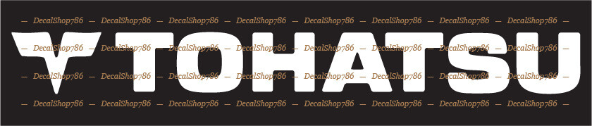 Tohatsu Outboard – Outdoor Sports – Vinyl Die-Cut Peel N' Stick Decals/Stickers