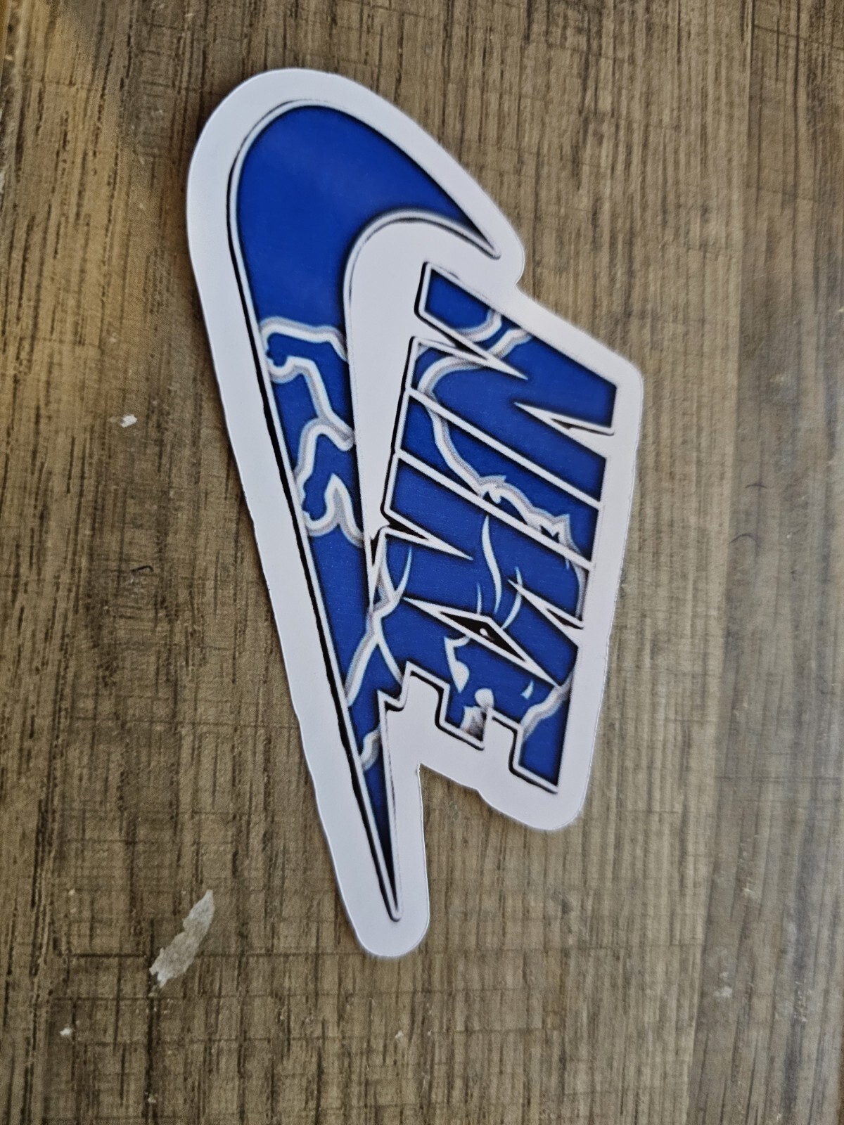 Detriot Lions Nike Sticker Vinyl Sticker