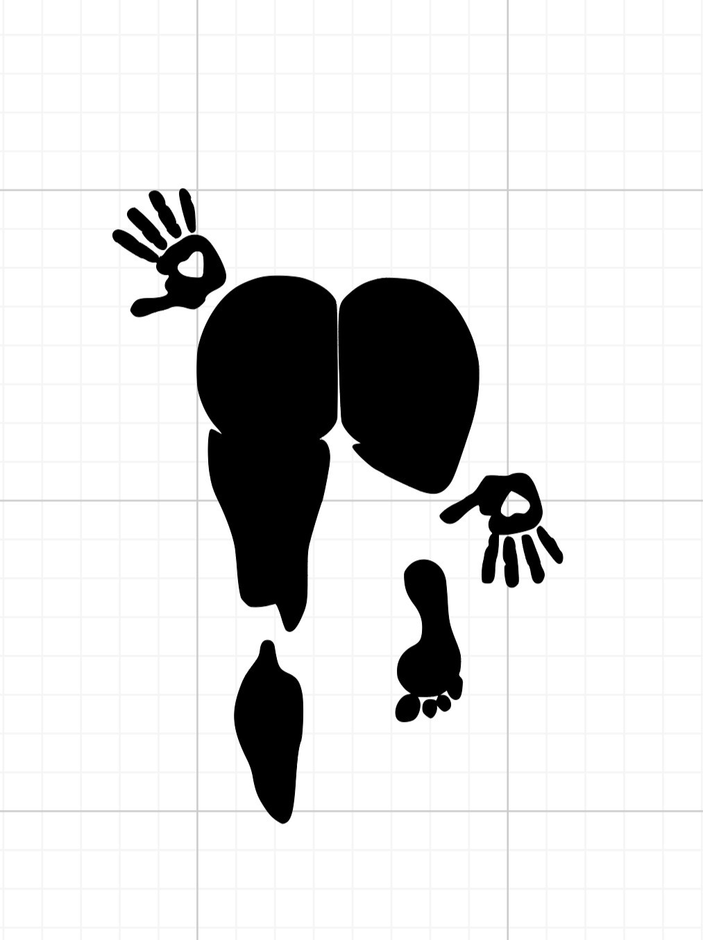 Sexy Lady Butt Print Vinyl Decal Wall, Mirrors or Windows For Car Truck Suv Etc