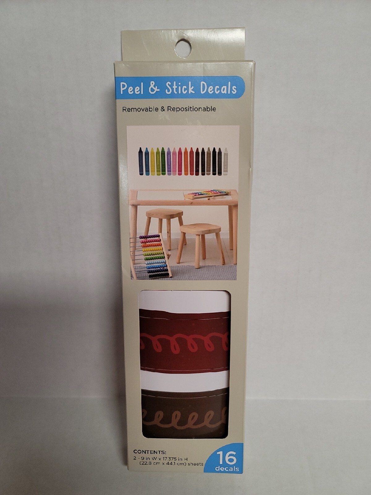 Peel and Stick Crayon Decals Blue Moon Studios 16 Decals