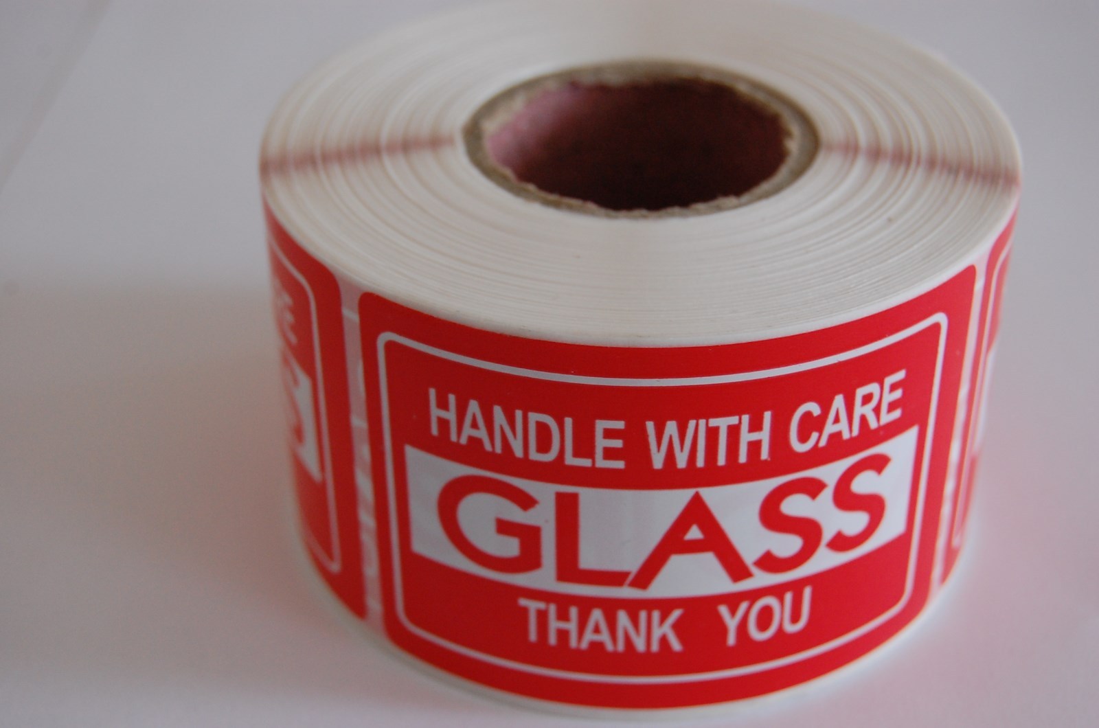 G1 2×3 Glass Stickers Self Adhesive Glass Labels Handle with Care Stickers