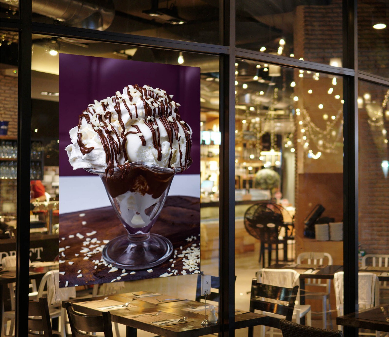 3D Ice Cream Dessert Shop O1126 Window Stickers Vinyl Wallpaper Wall Murals Fay
