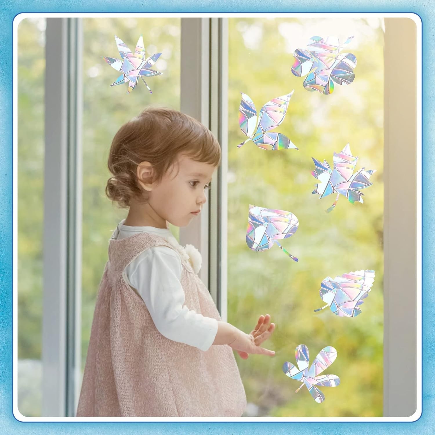 32 Pieces Window Decals for Bird Strikes Anti Collision Window Clings Decals …