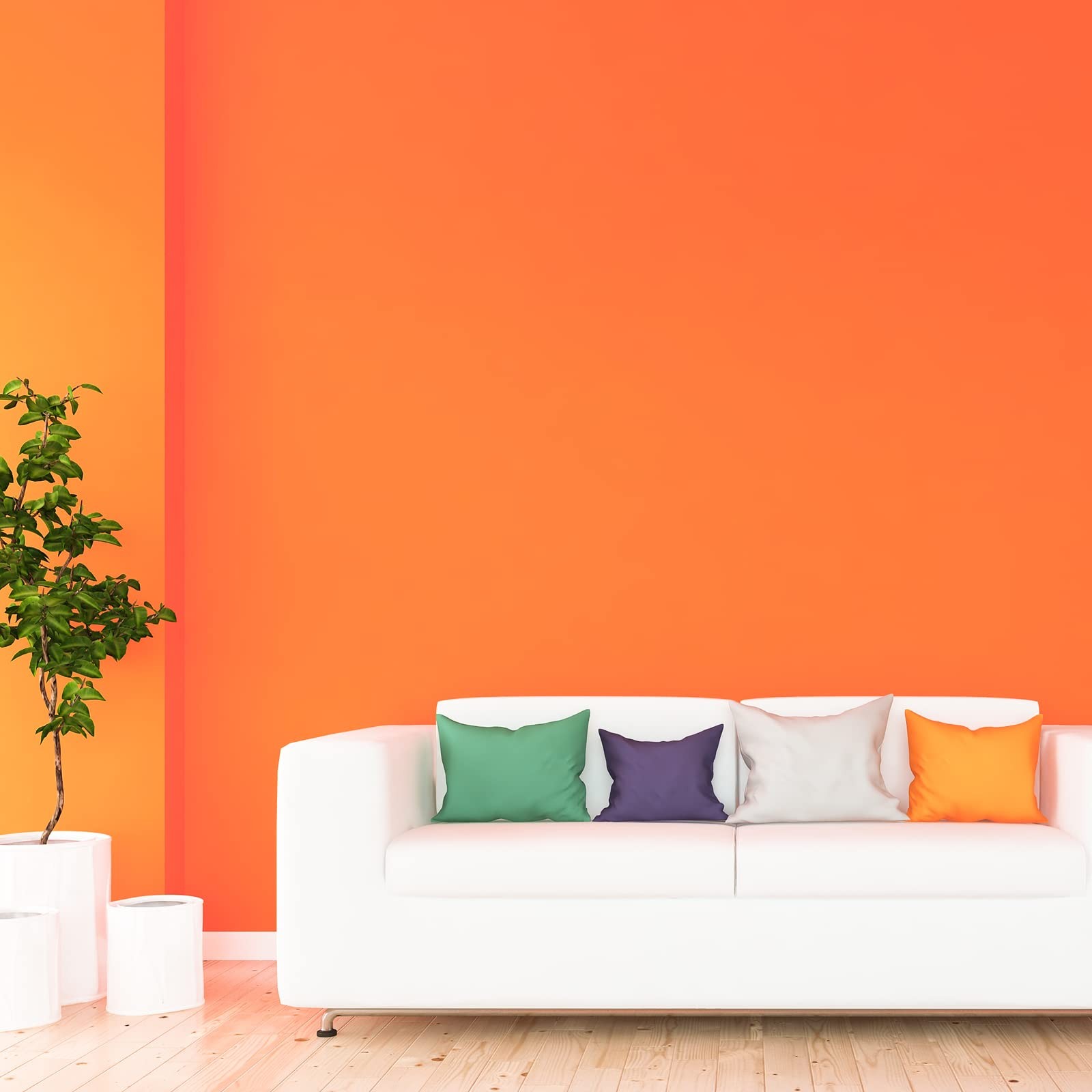 Orange Peel and Stick Wallpaper, 15.7 X 78.7 Inches Renter Friendly Wallpaper, V