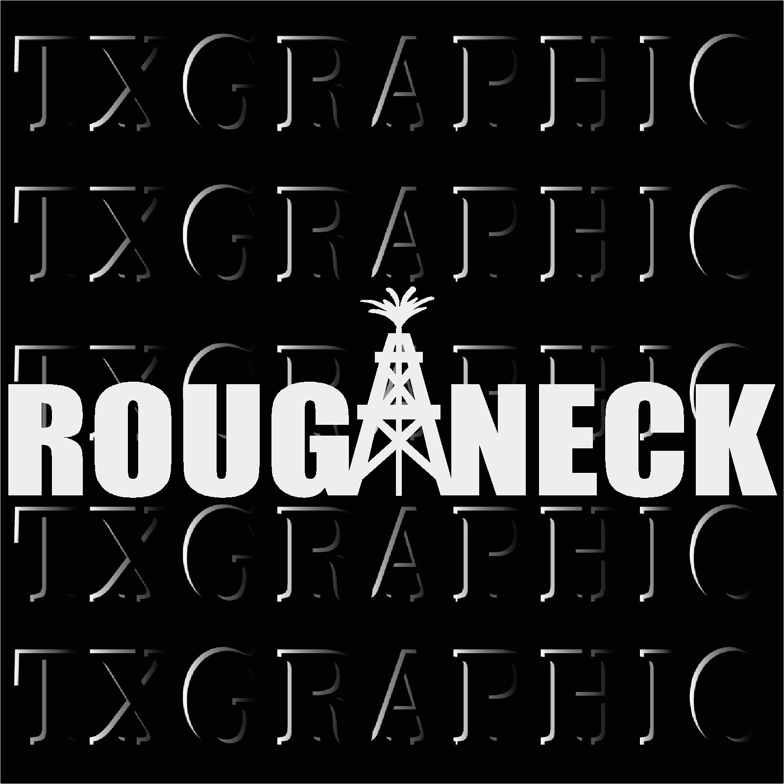 ROUGHNECK Decal Oil Rig Vinyl Sticker Gas Pipe liner Vehicle Truck Car