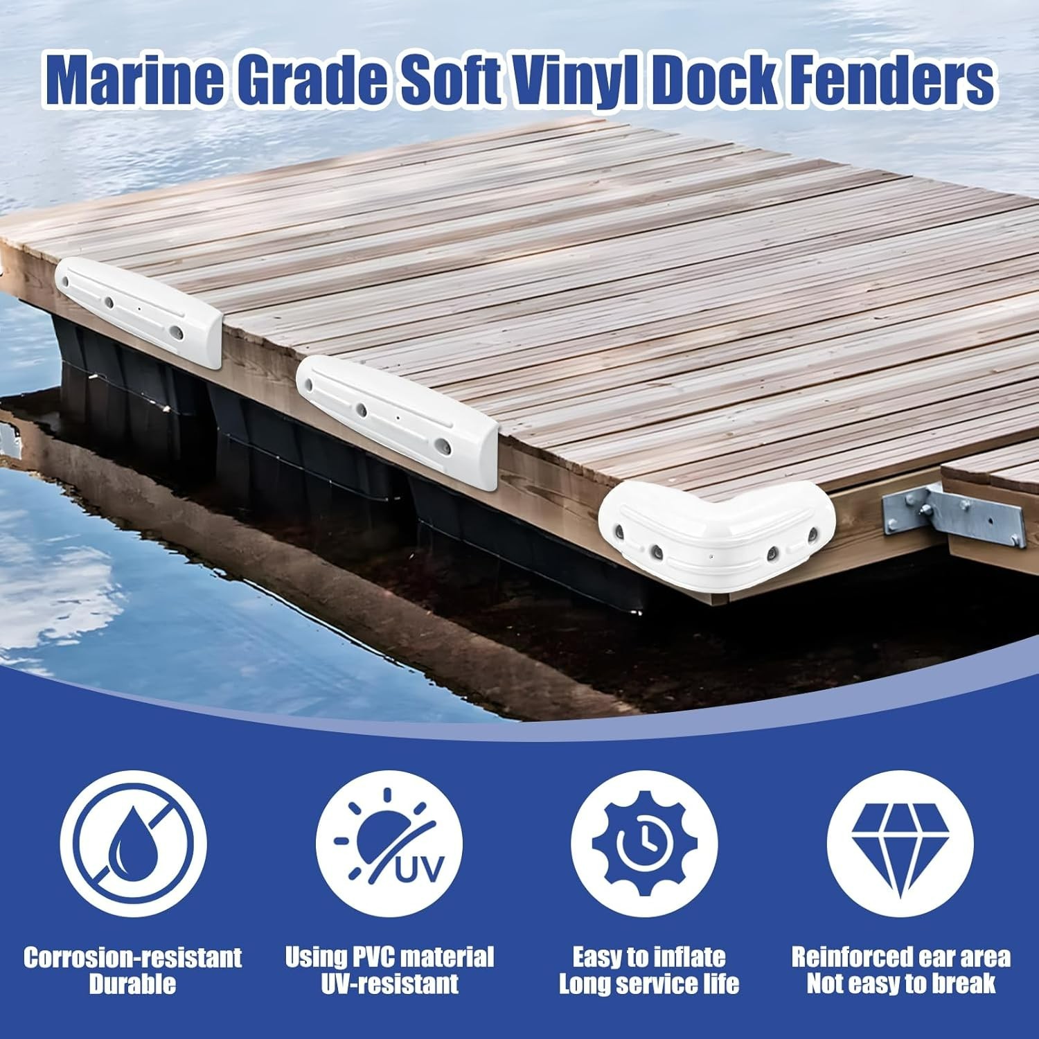 Corner Dock Bumper Fender, Marine Corner Dock Fender Bumper, Soft Dock Bumper
