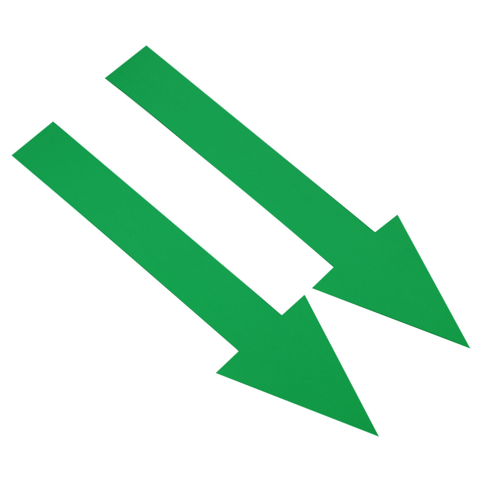 10PCS 8"x2" Arrow Sticker PVC Self Adhesive Floor Decal Wall Arrow Sign Green