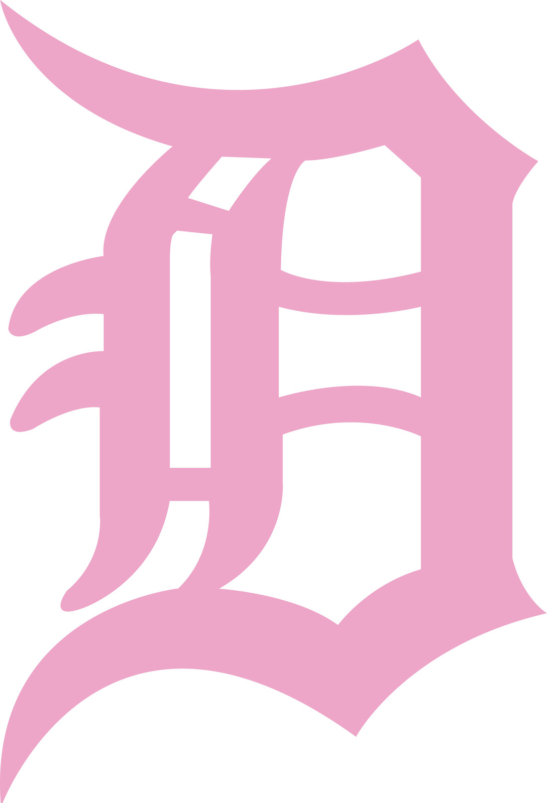 Detroit Tigers Old English D – Vinyl Decals Various Colors & Sizes!
