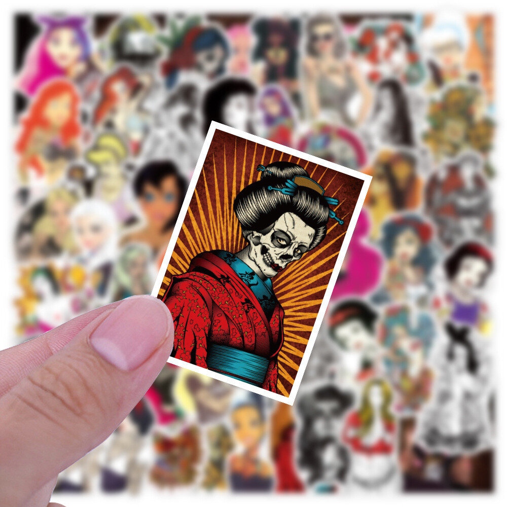 100Pcs Tattood Beauty Sticker for Adults Teens Girls Scrapbooking Water Bottles