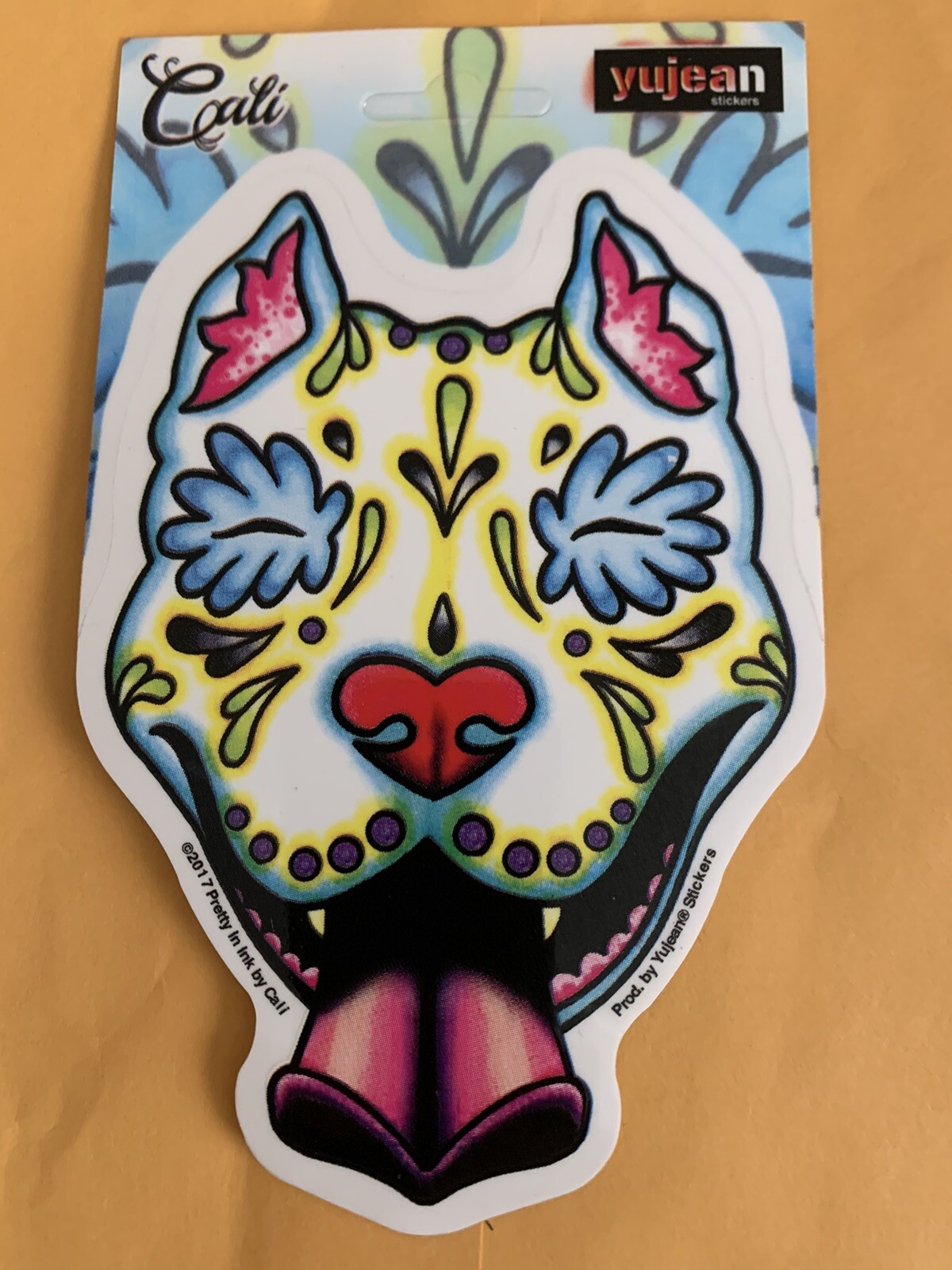 Trippy Dog Sticker| Cali Dog Sticker | Lap Top Sticker | Cooler Dog Sticker