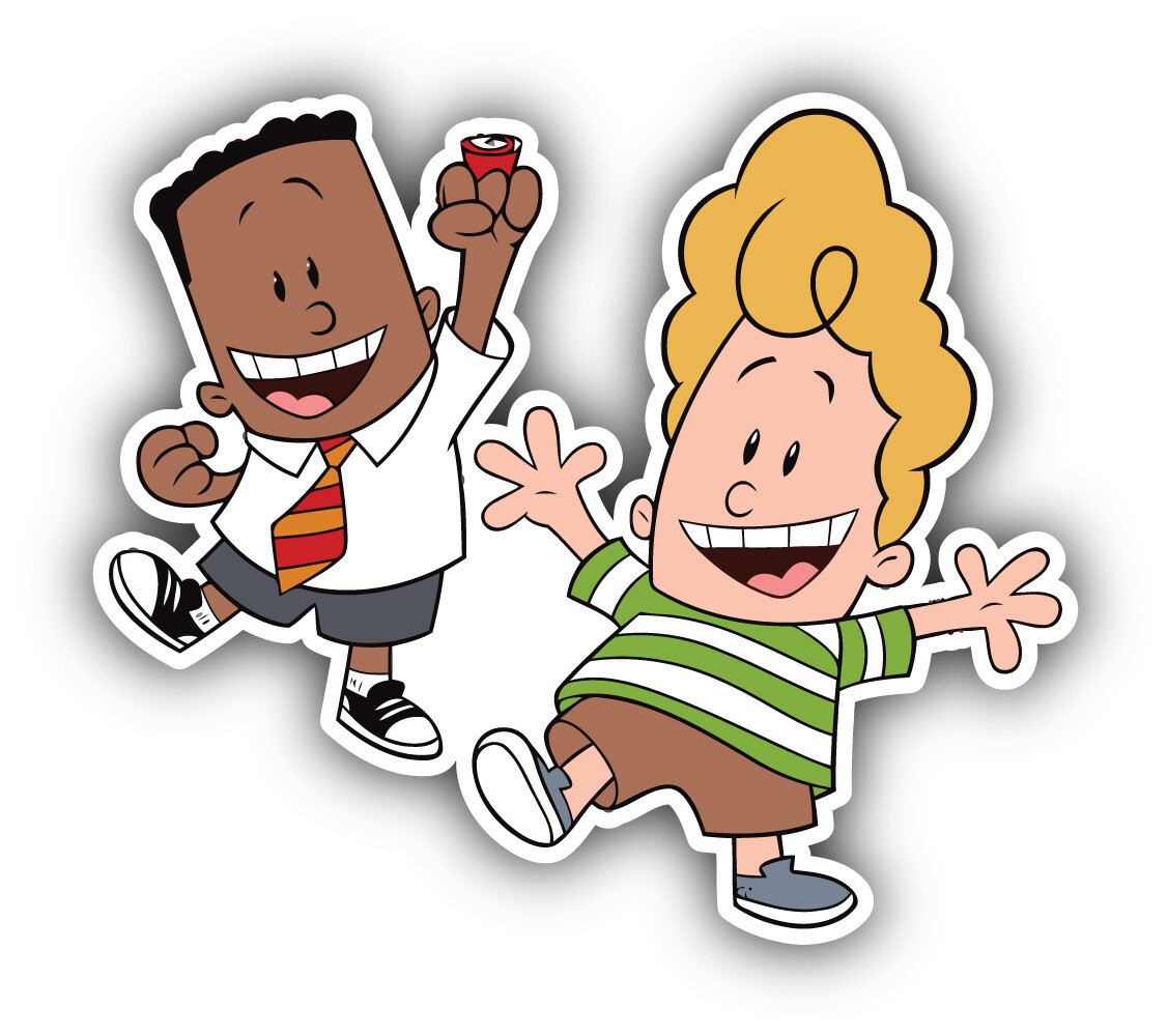 Captain Underpants Cartoon Sticker Bumper Decal – "SIZES"