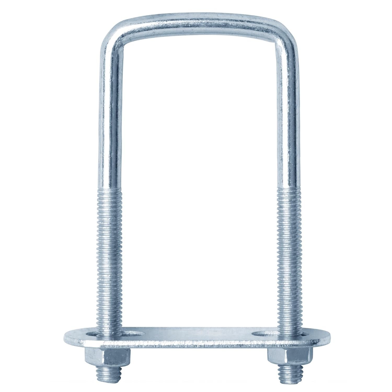 Pcs 1-1/2" Inch Wide Square U-Bolt for Trailer, 3/8" x 1-1/2" x 4-3/8", Elect…