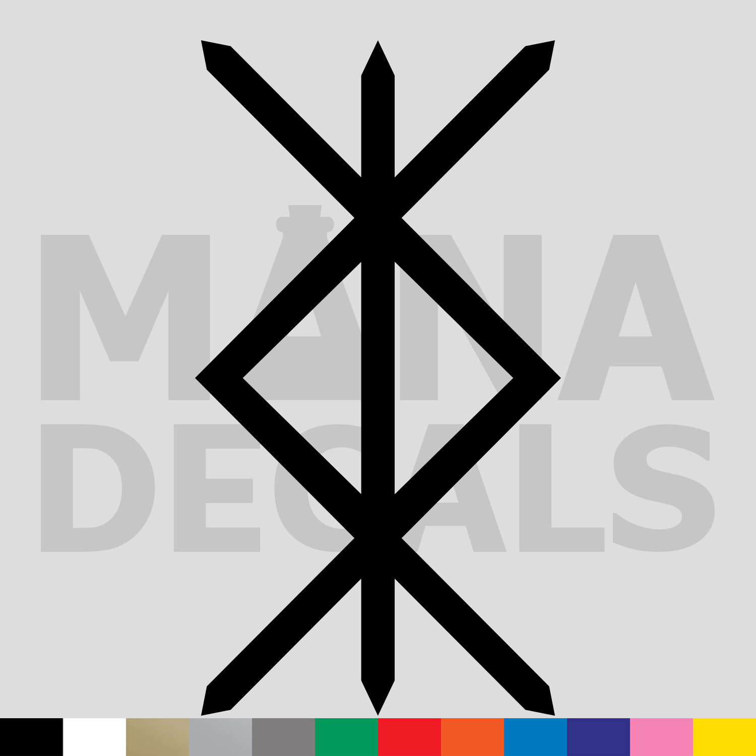 Protection Rune Vinyl Die Cut Decal Sticker – Norse Viking Binding