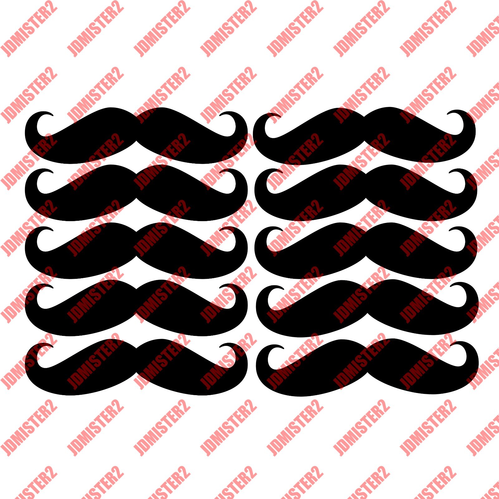 Mustache Sticker Stache Vinyl Die Cut Vinyl Decal