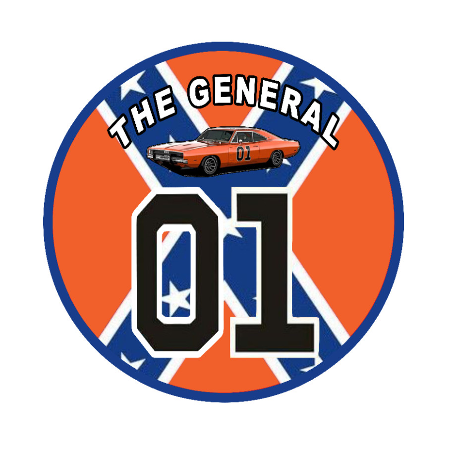 Dukes of Hazzard's "The General" – 4" Handmade Vinyl Decal Truck Cooler Decor 26