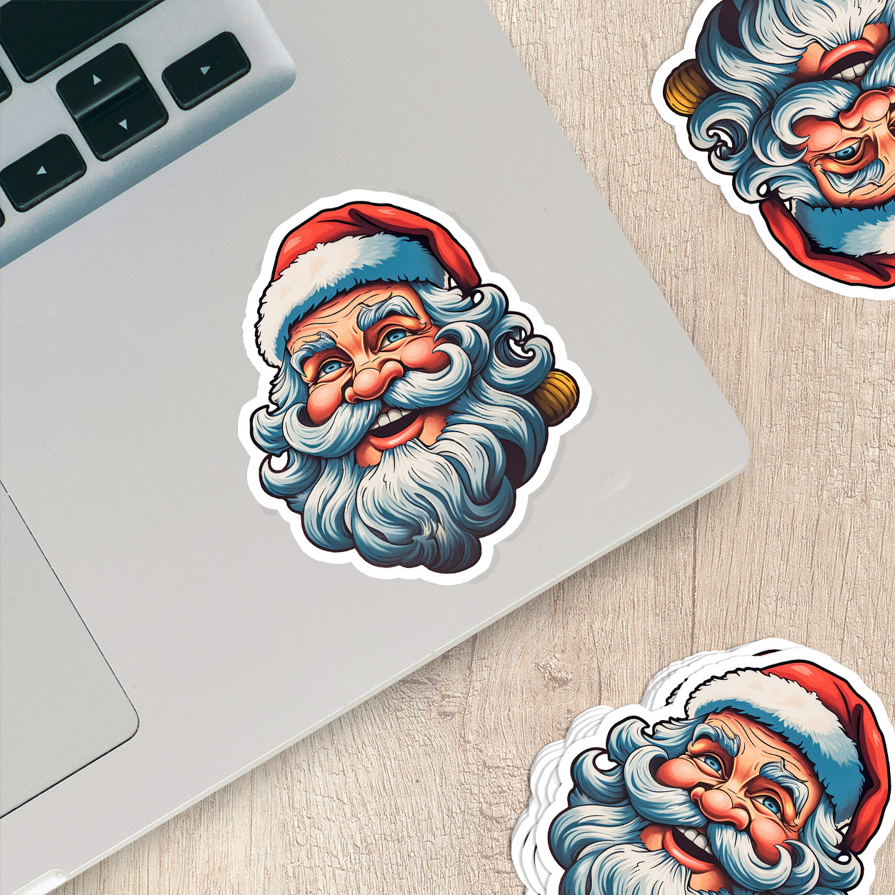 Santa Claus Vinyl Sticker – Bring the Magic of Christmas Anywhere