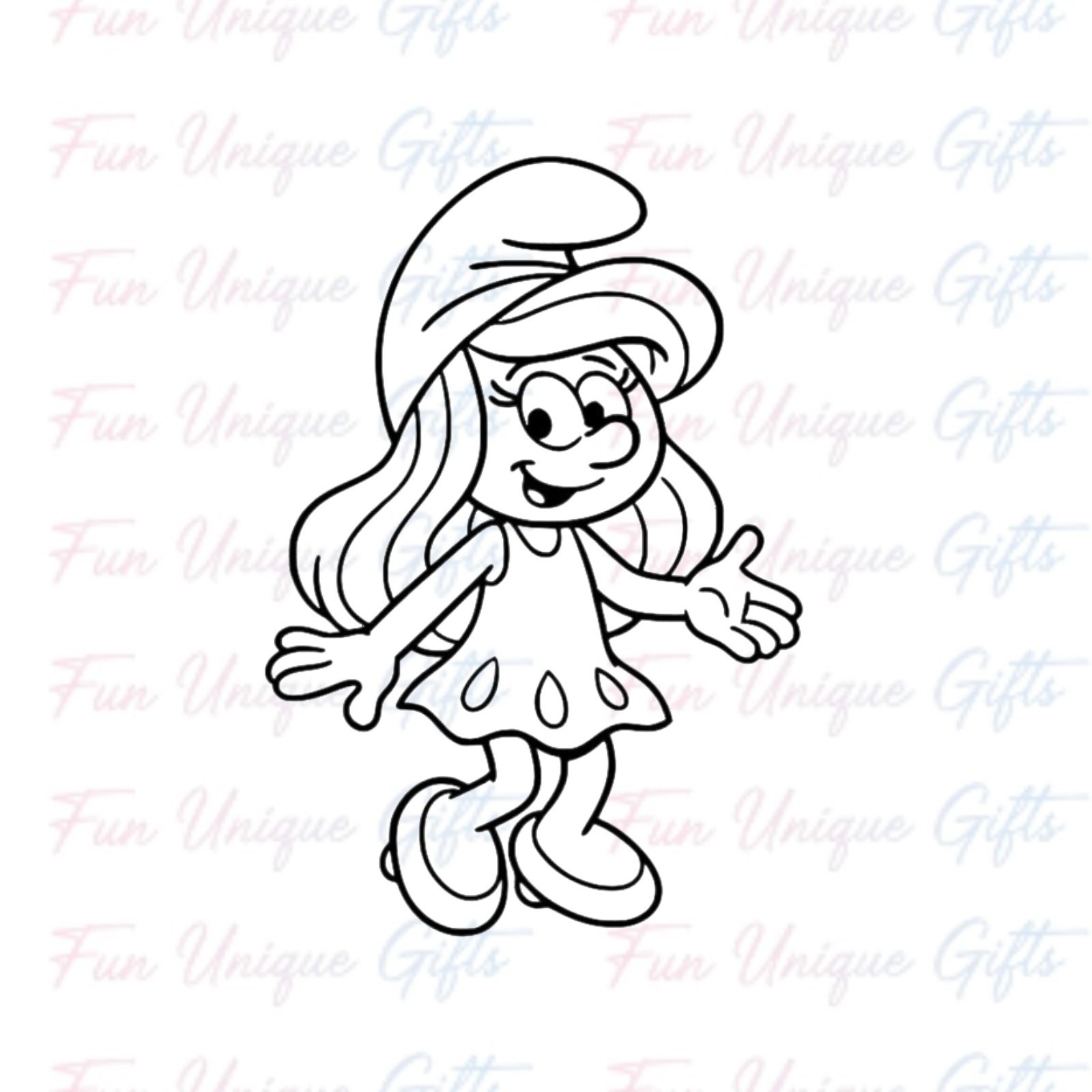 Smurfette Vinyl Decal Sticker -Multiple Colors & Sizes- SHIPS FREE