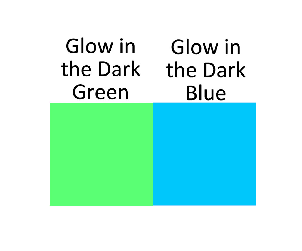 Glow in the Dark Circle Sticker Sheet! – 1/4" to 3 inch – Matte Green or Blue