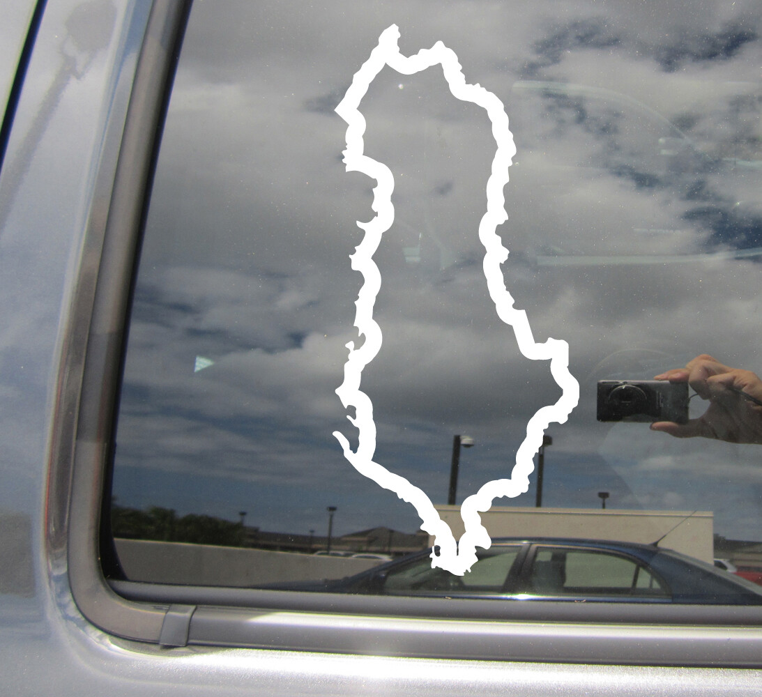 Albania Outline Country Car Truck Bumper Window Vinyl Decal Sticker 07121