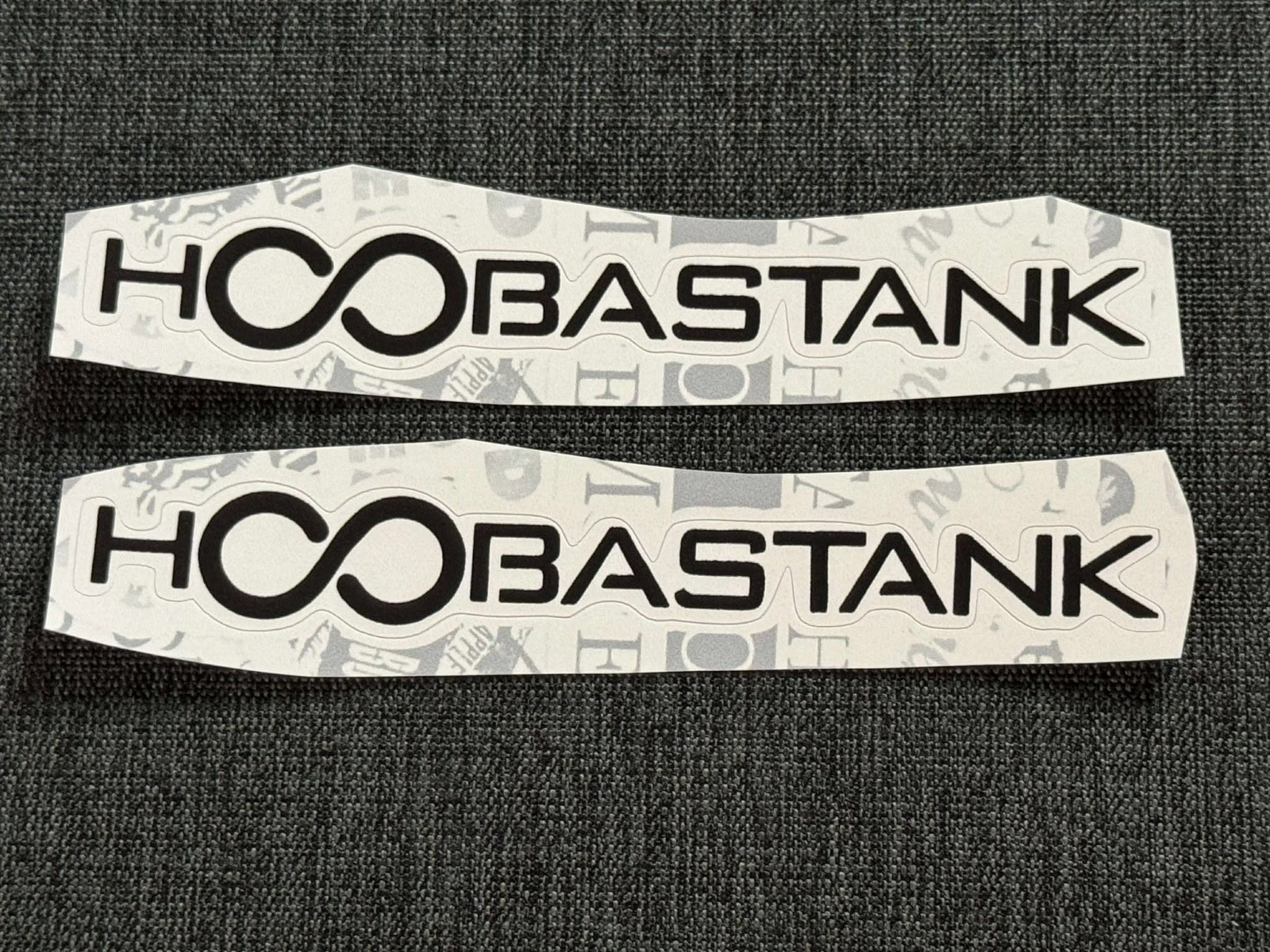 Lot (2) HOOBASTANK 1/2" x 4 1/2" Band Logo STICKERS Black White FAST! FREE SHIP!