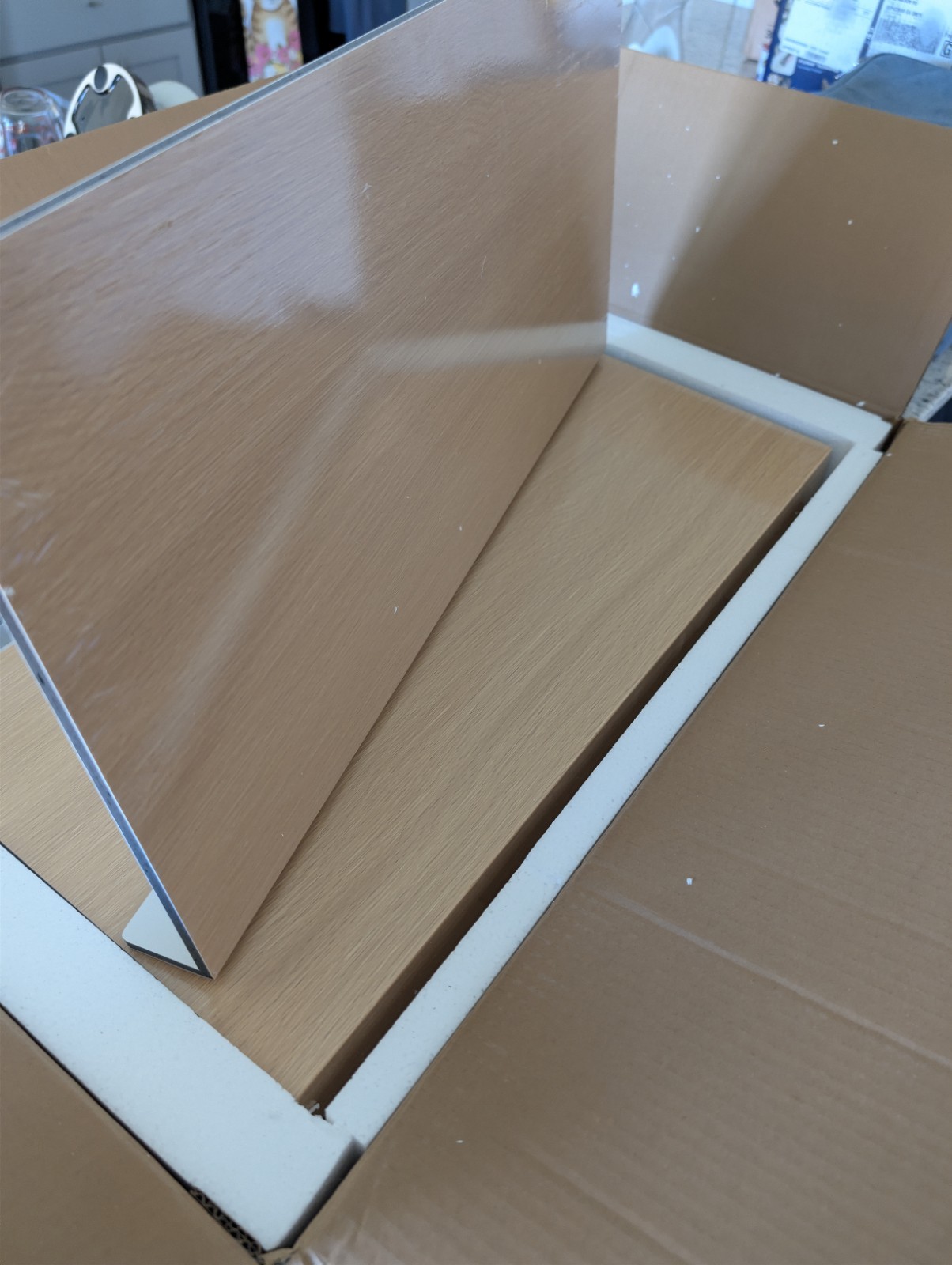 Wire Rack Covers for Pantry Wood Grain (6 PCS), 24"W * 12"D(Ready to Use)