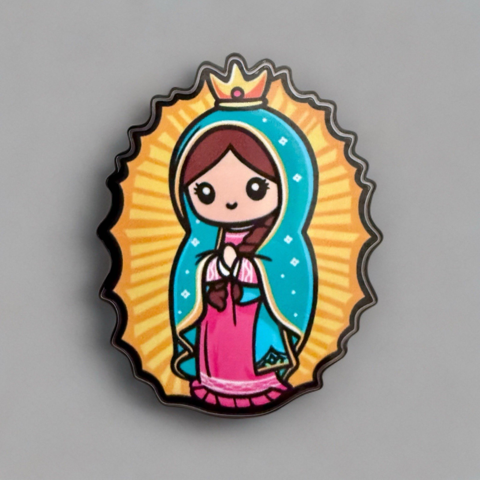 Decal – Kawaii Cartoon Mary Religious Religion Sticker