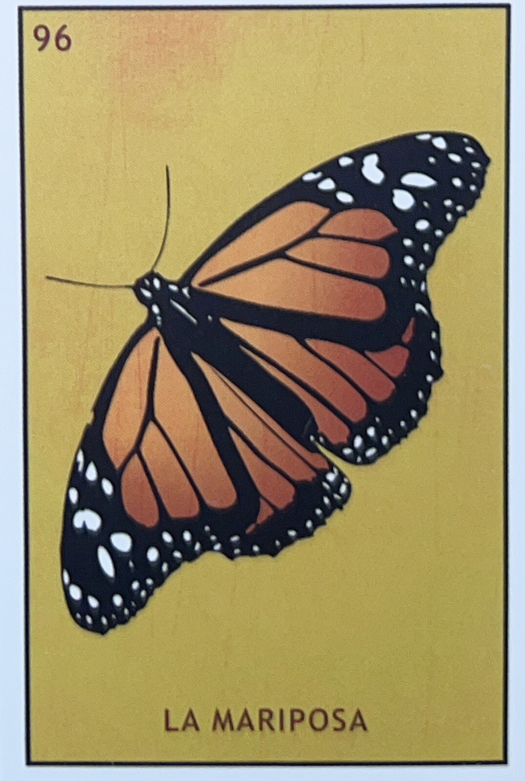 Butterfly Tarot Card Sticker 2 1/2 Inches By 1 1/2 Inches