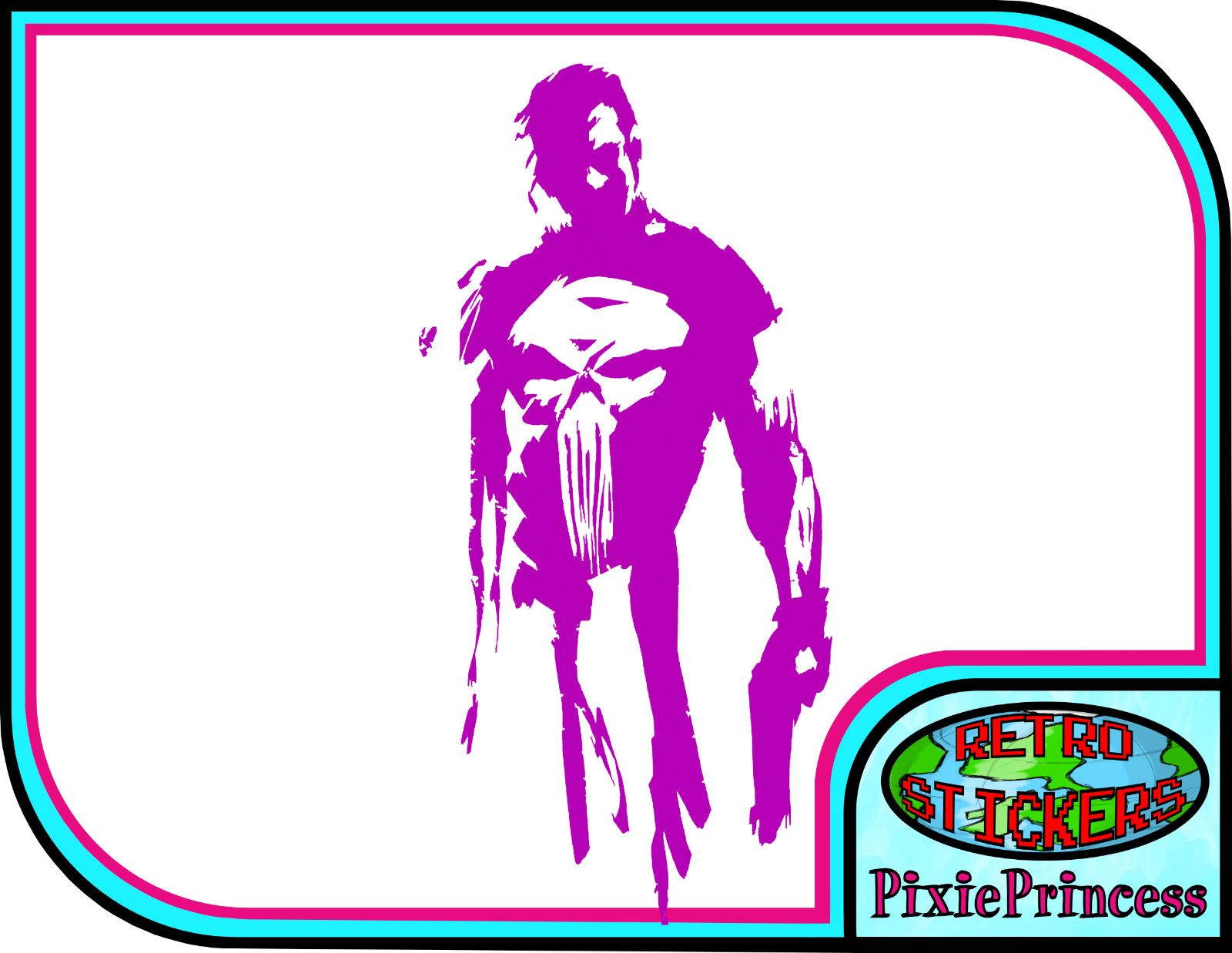 Marvel The Punisher Frank N Vinyl Sticker Car Bike Truck Window Wall Art Comic
