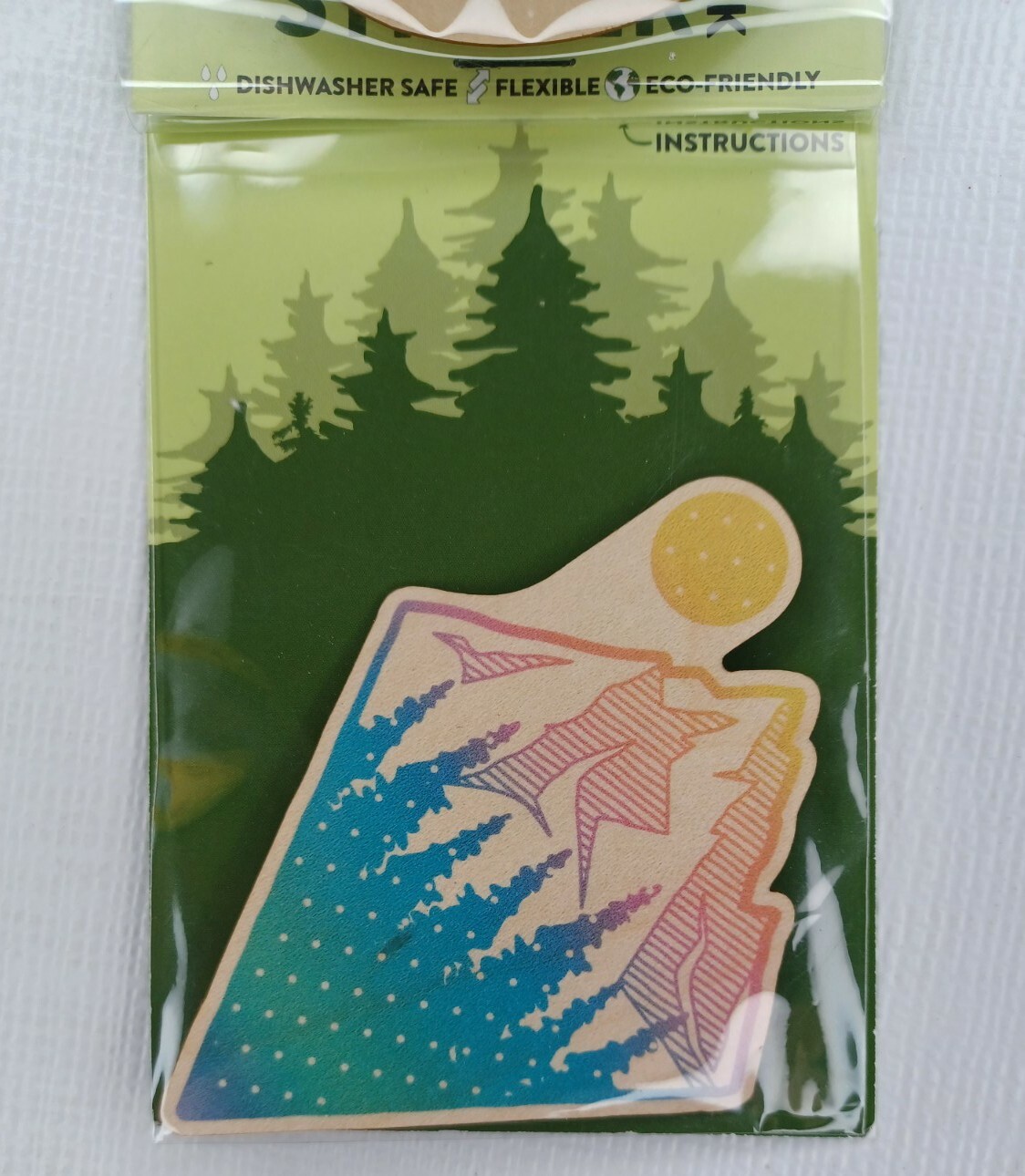 Wood Sticker 2 Pack Decal Bottle Laptop Car USA Made Hiking Outdoors Eco