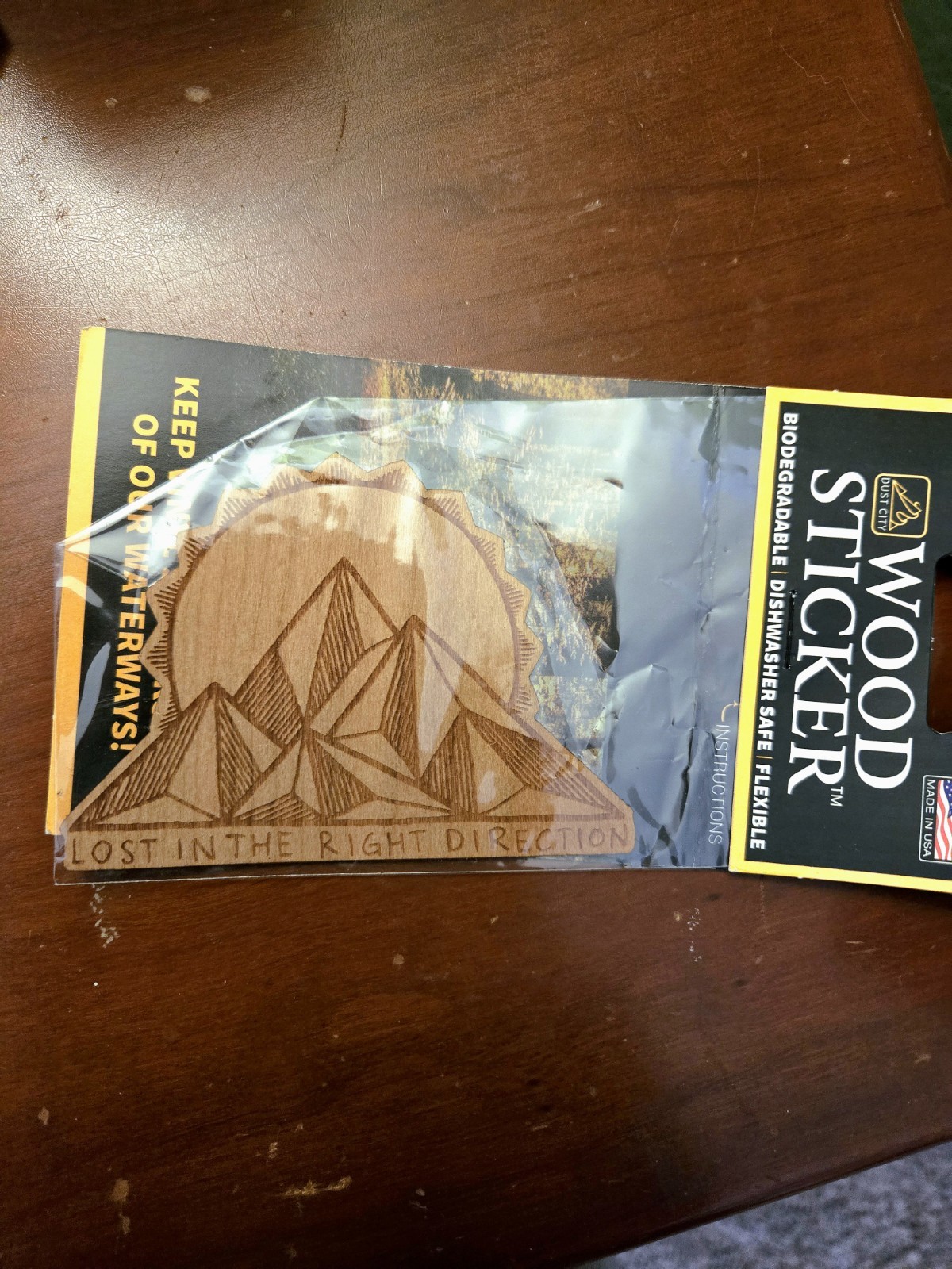 Flexible Wood Sticker Adheres To Flat Or Curved Smooth Surface Waterproof