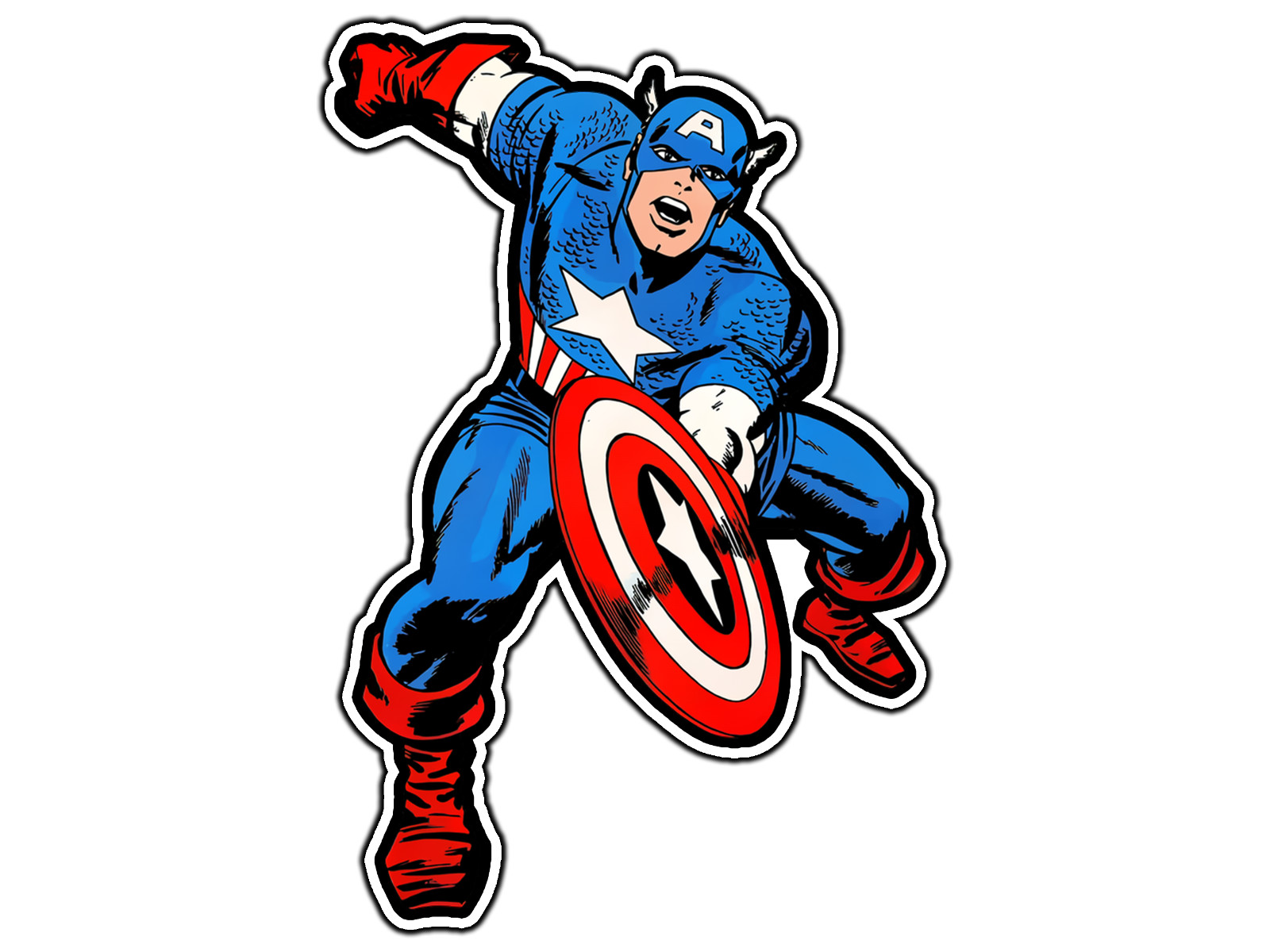 #0827 Captain America #1 Superhero Sticker Waterproof Vinyl Decal Die-Cut Car