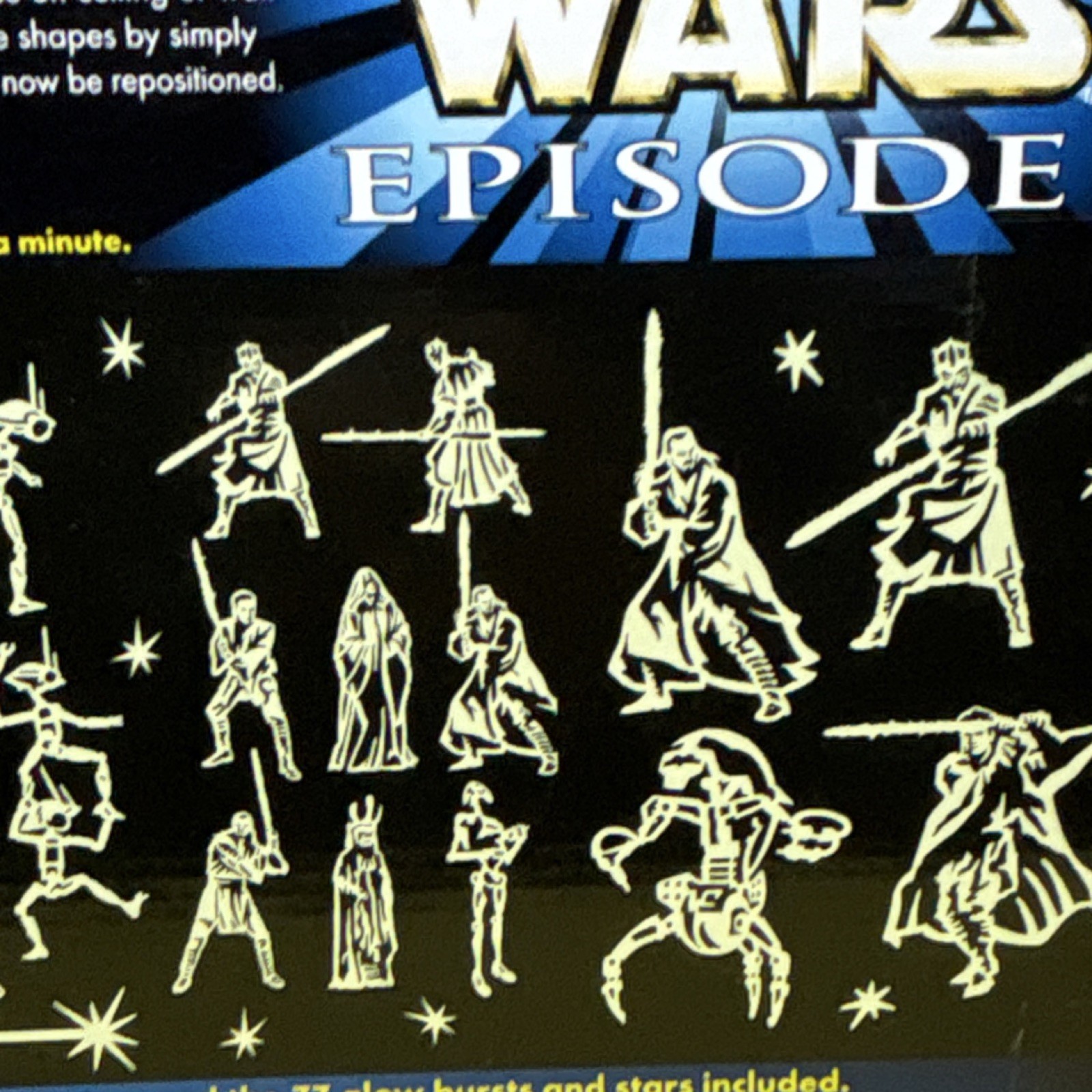 Star Wars Episode 1 ILLUMINATIONS glow in the dark Heroes Villains & Droids