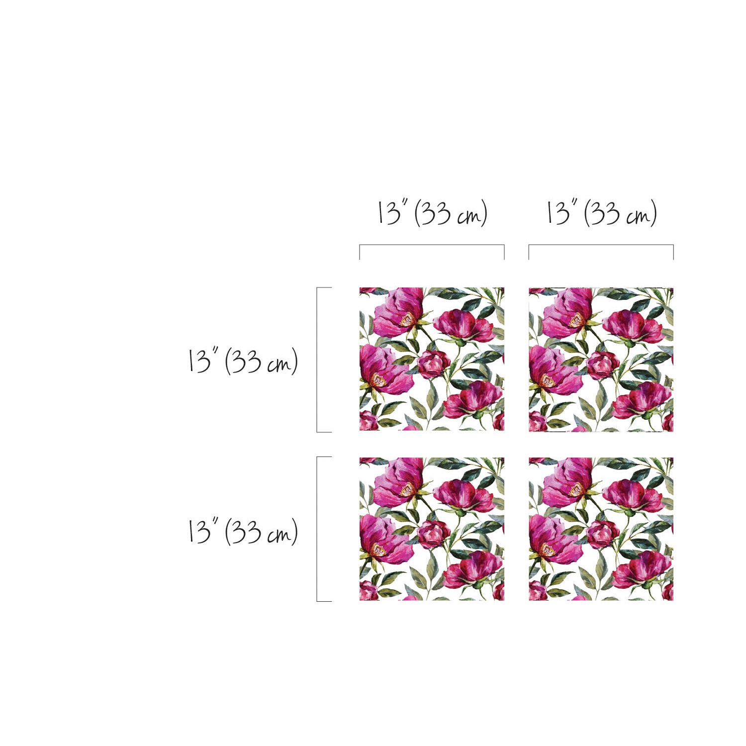 Decals for Kallax Expedit IKEA Floral Colorful Stickers Decoration Covering hack