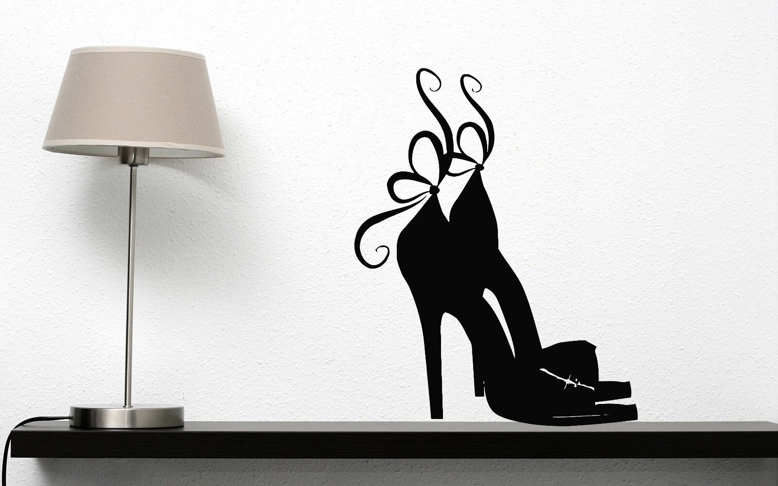 Vinyl Decal Wall Sticker Stilettos Beautiful Female High Heel Shoes Bow (n152)