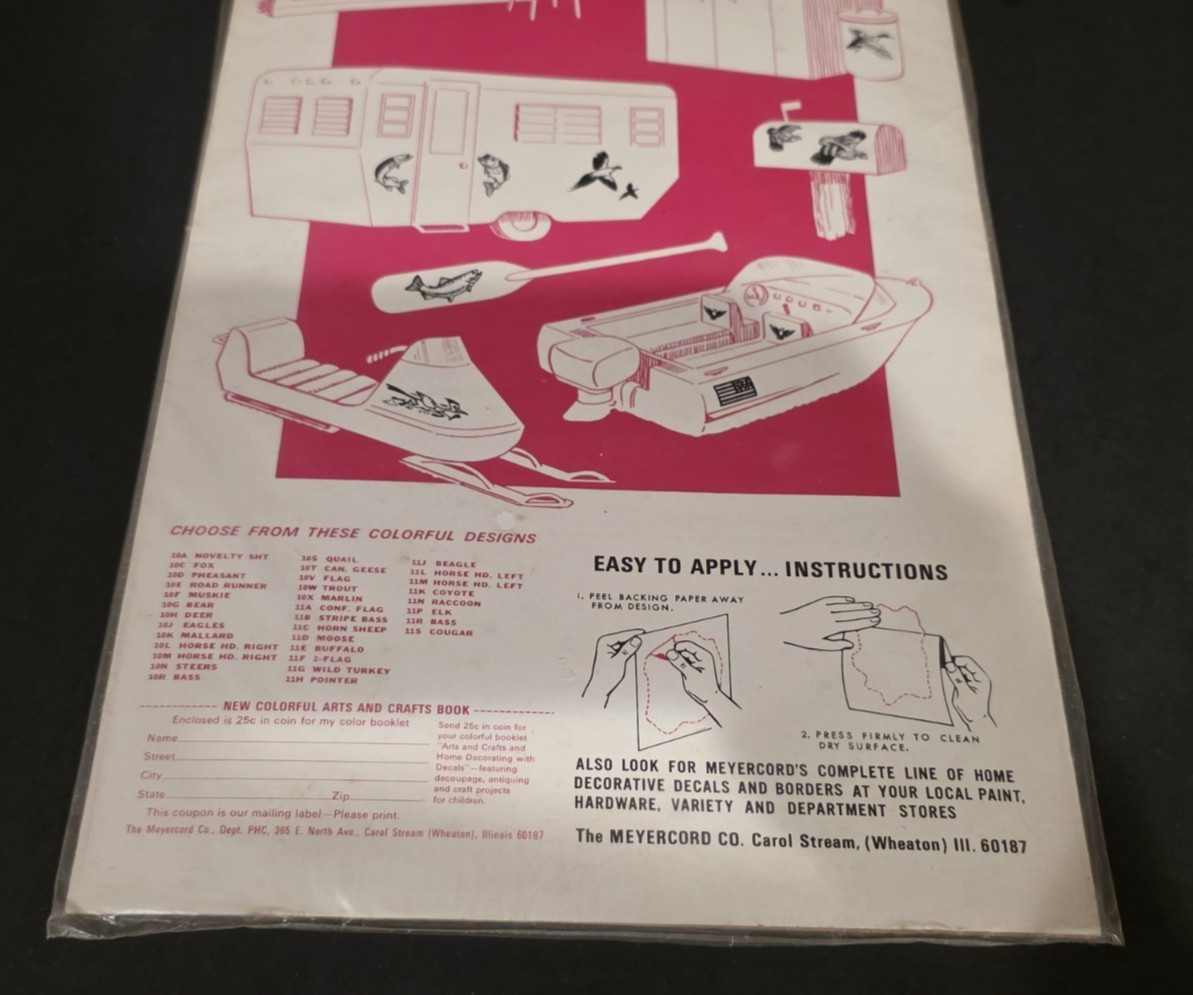 1960's-70's SPORT STIK Original Vinyl Sticker-Decal-UNUSED-Great Display-NOS