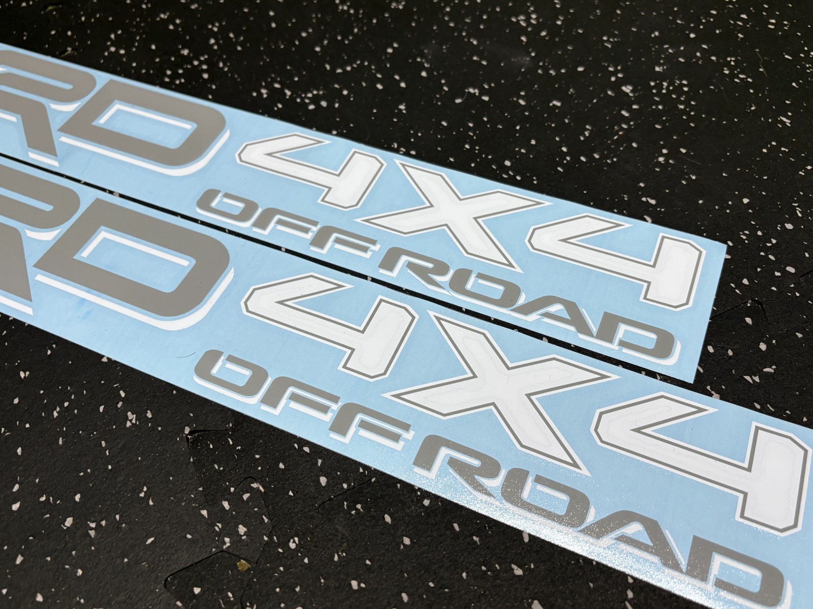 2x TRD 4×4 Off Road Vinyl Decal Gray & White fits Tacoma 4Runner Tundra [Outdoor