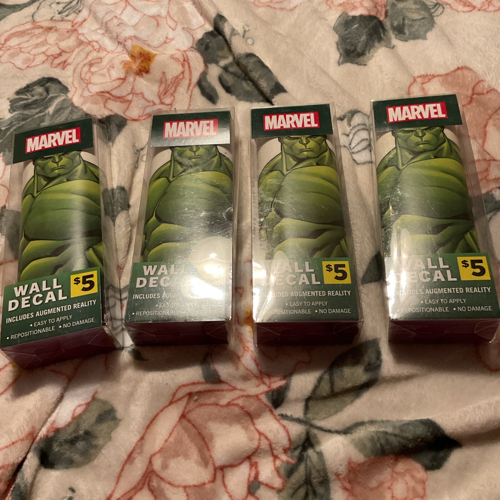 Lot Of 4 11" x 17" Marvel Hulk Wall Decals