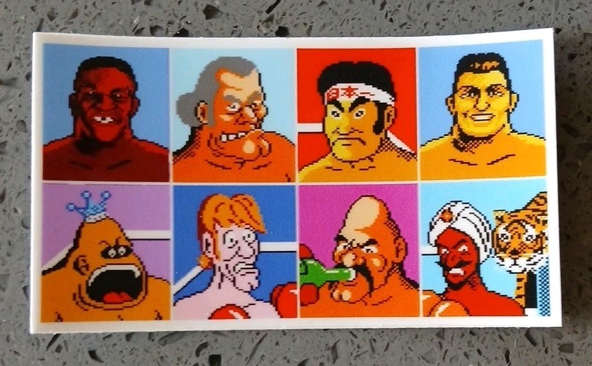 Mike Tyson's Punchout Nes Nintendo Custom Sticker Decal Mr Dream King Hippo Soda
