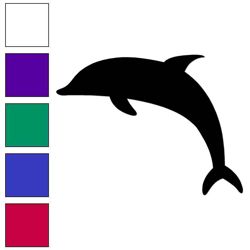 Dolphin Bottlenose, Vinyl Decal Sticker, Multiple Colors & Sizes #6611