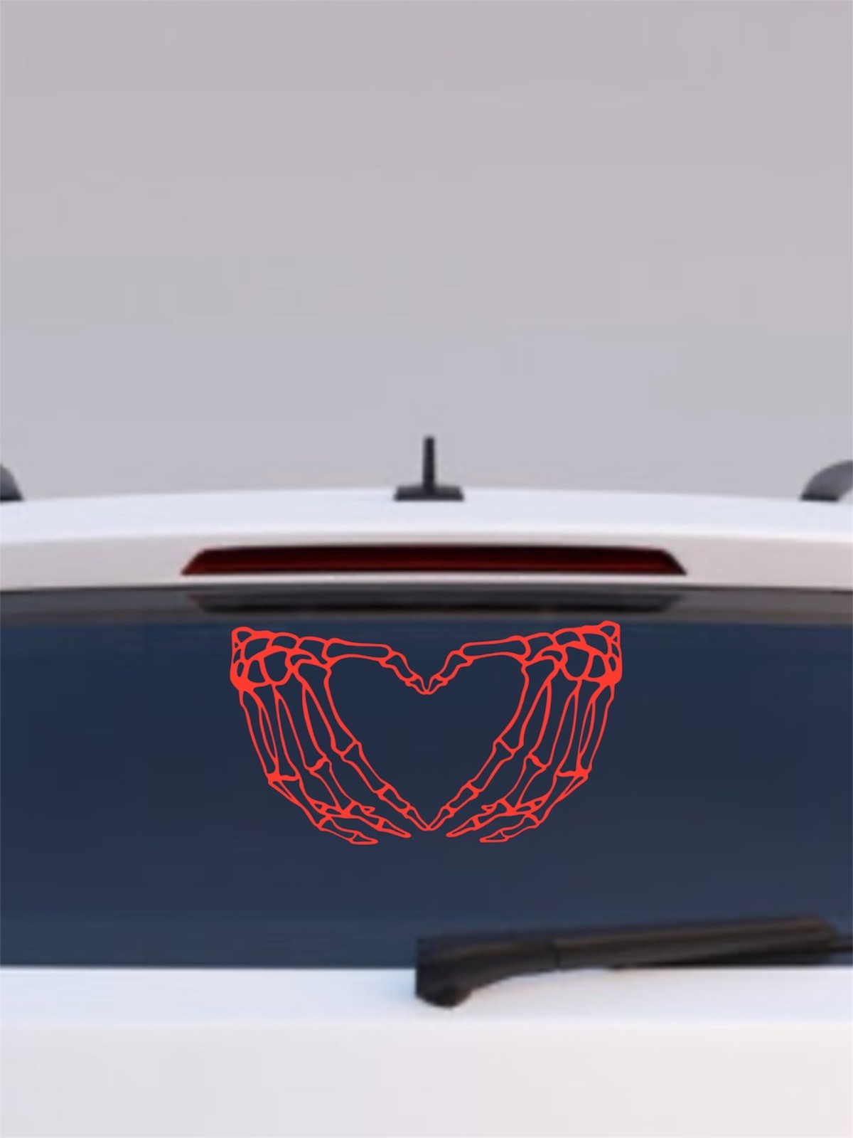 Skelton hands heart Vinyl Decal for Car Truck Bumper Window Wall phone laptop
