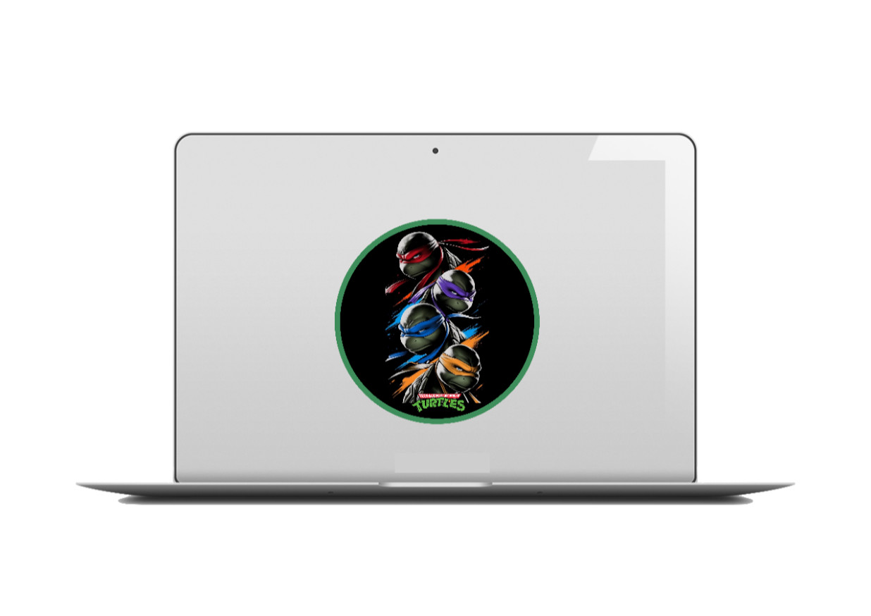 Teenage MN Turtles "Vertical" – 4" Handmade Vinyl Decal Vehicle Decor Cooler 26