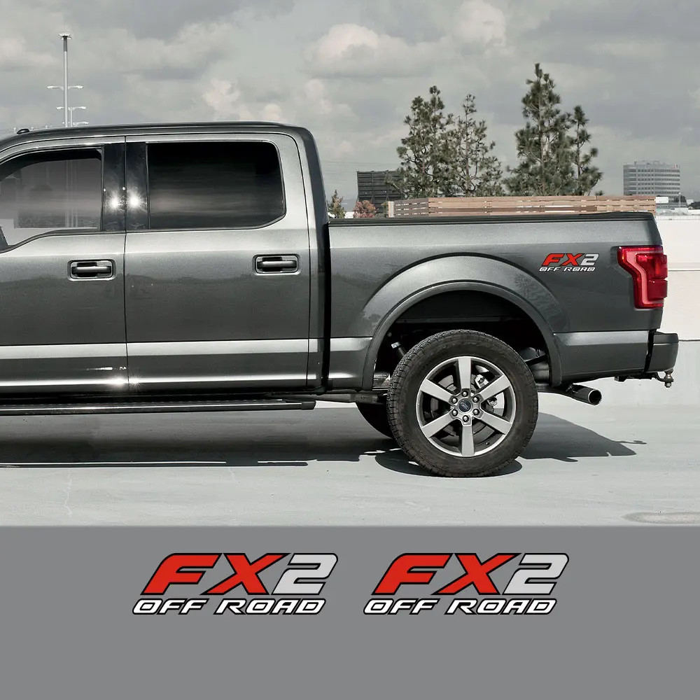 Aftermarket FX2 Off-Road Rear Trunk Side Decal | Universal Fit for Ford F-Series