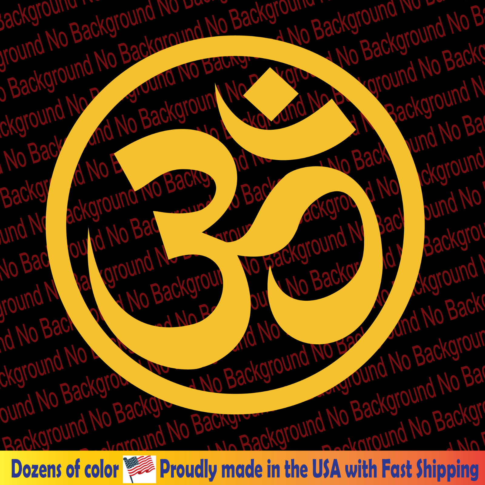 Om Symbol Decal Die Cut Sticker Hinduism Buddhism Buddha Essence Universe FY175