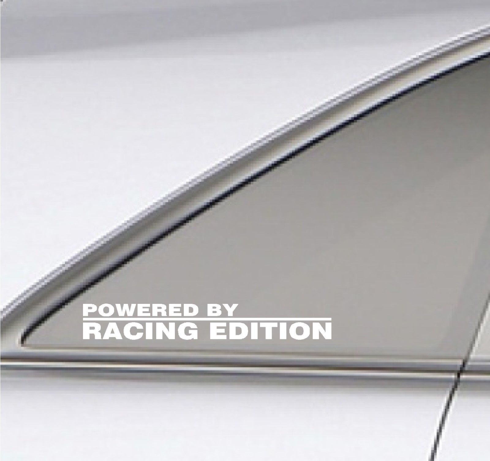 1 SET OF 2, POWERED BY RACING EDITION DECAL STICKER SPORT WINDOW JDM