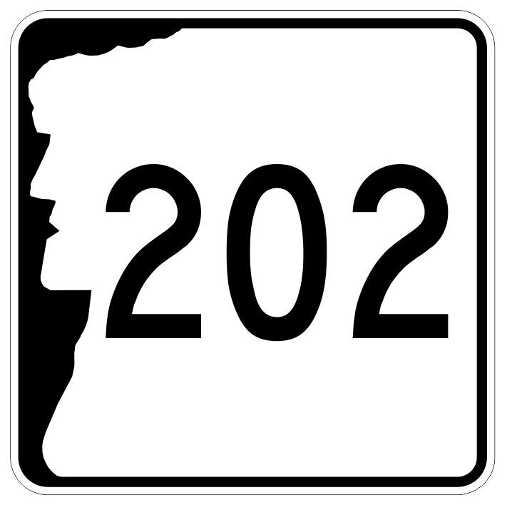 New Hampshire NH Highway 202 Sticker R7198 Sign