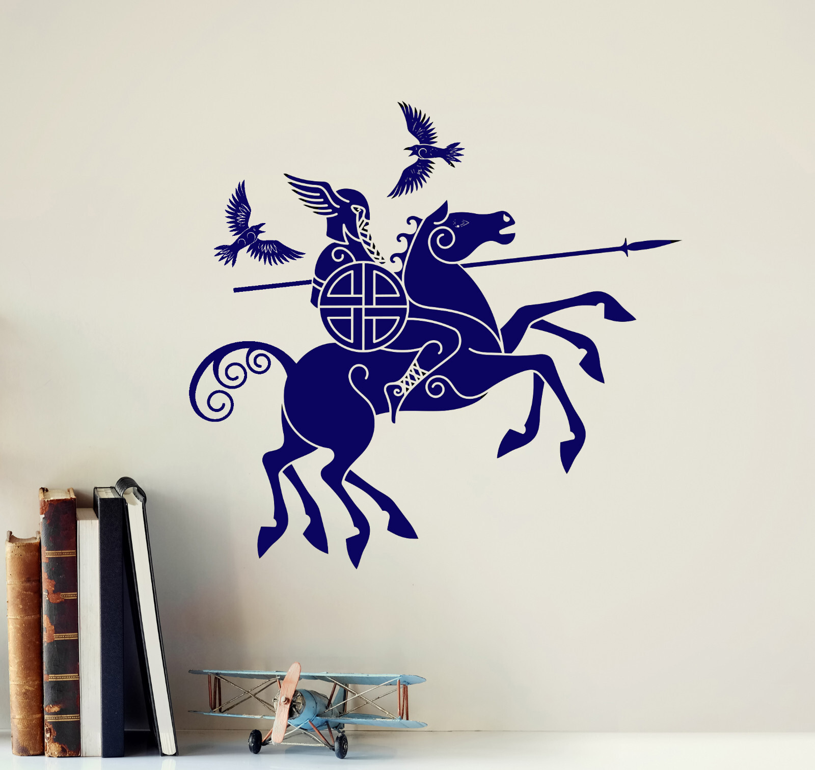 Vinyl Wall Decal Odin Viking Scandinavian God Valhalla Norse Sticker (ig6314)