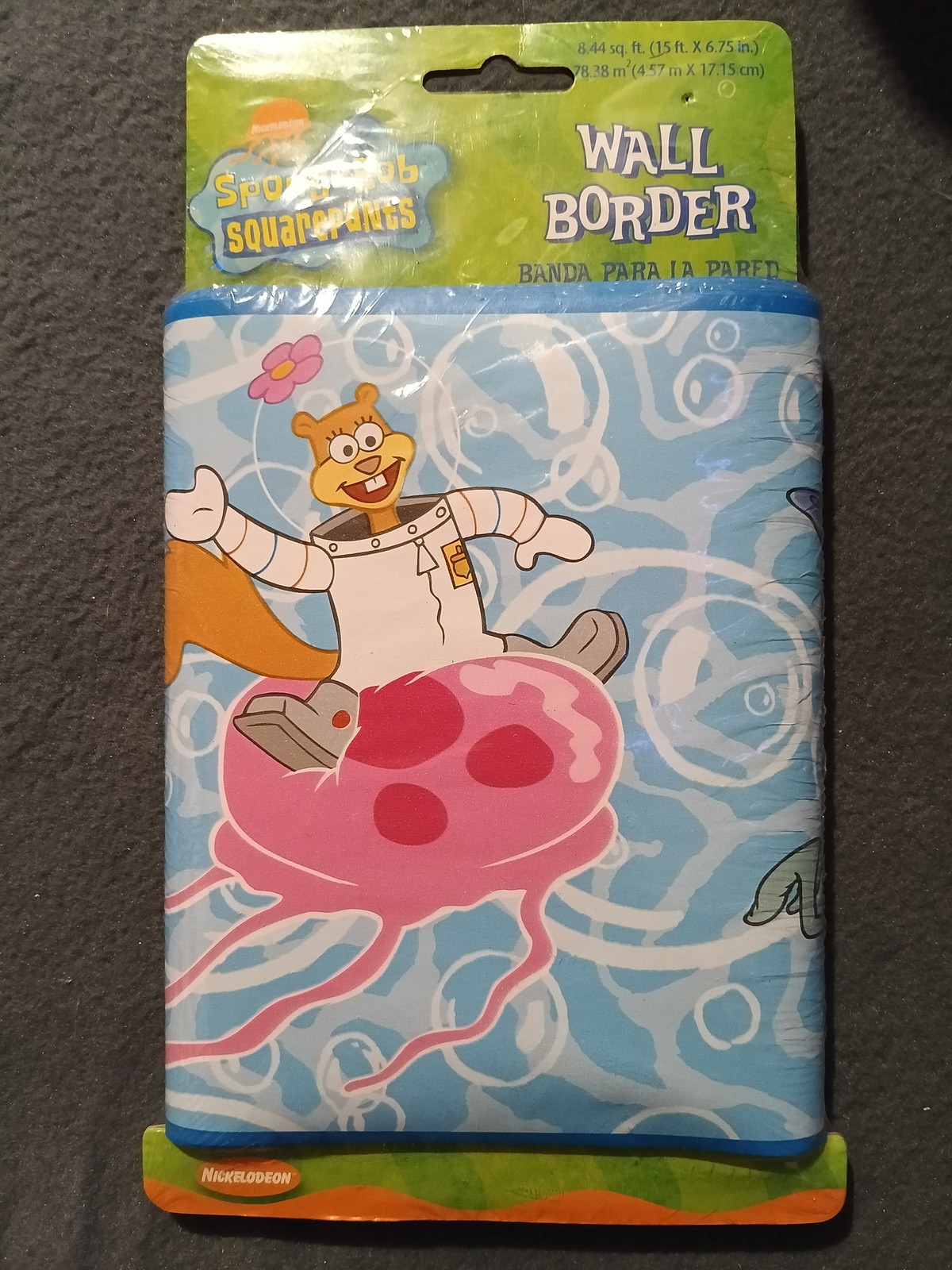 SpongeBob SquarePants Wall Border Decor Sandy Squidward Kids Room 15ft New