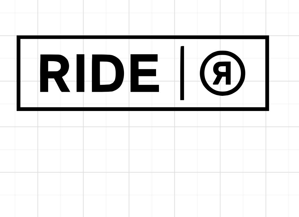 Ride Snowboards Sticker Decal 3” x 8” Bindings Boots Pants Jacket Bag Wide Park
